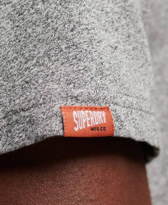 Superdry tricou imprimat magazin logo vintage îmbrăcăminte gri deschis bărbați JX0Z74