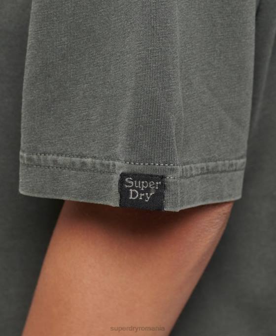 Superdry tricou indie mark îmbrăcăminte verde femei JX0Z2790