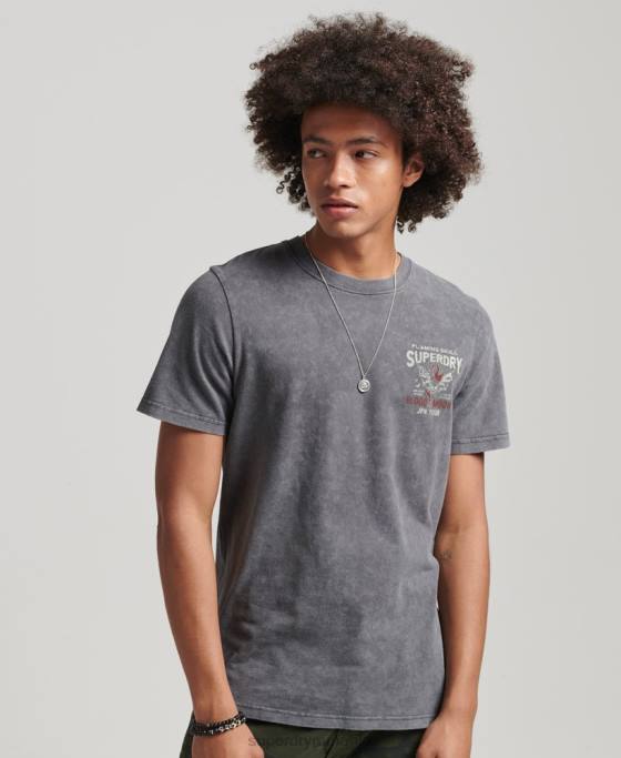 Superdry tricou indie îmbrăcăminte negru bărbați JX0Z4925