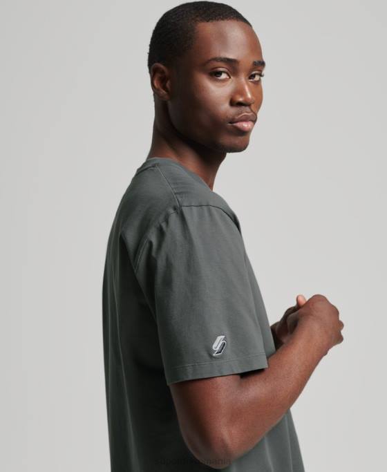 Superdry tricou liniar cu logo core îmbrăcăminte verde bărbați JX0Z4977