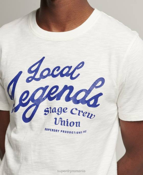 Superdry tricou magazin de produse vintage îmbrăcăminte alb bărbați JX0Z4975