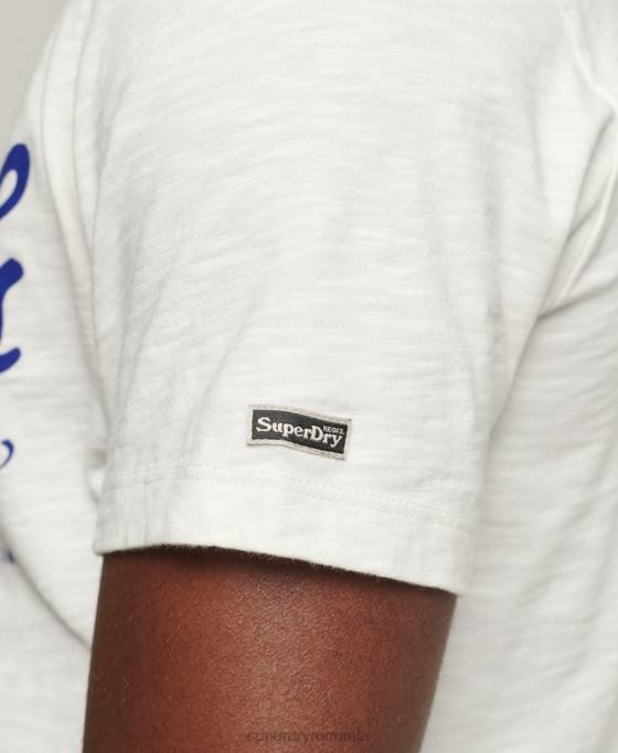 Superdry tricou magazin de produse vintage îmbrăcăminte alb bărbați JX0Z4975