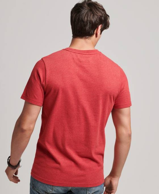 Superdry tricou marl cu logo corporativ de epocă îmbrăcăminte roșu bărbați JX0Z4826