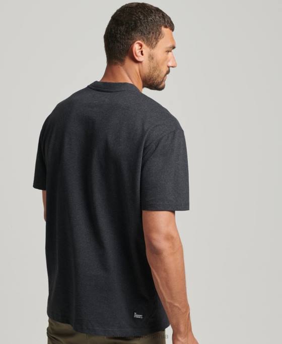 Superdry tricou micro top reciclat îmbrăcăminte negru bărbați JX0Z4942