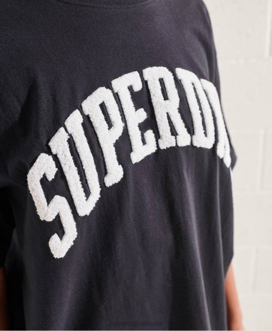 Superdry tricou mono arc varsity îmbrăcăminte marina femei JX0Z6299