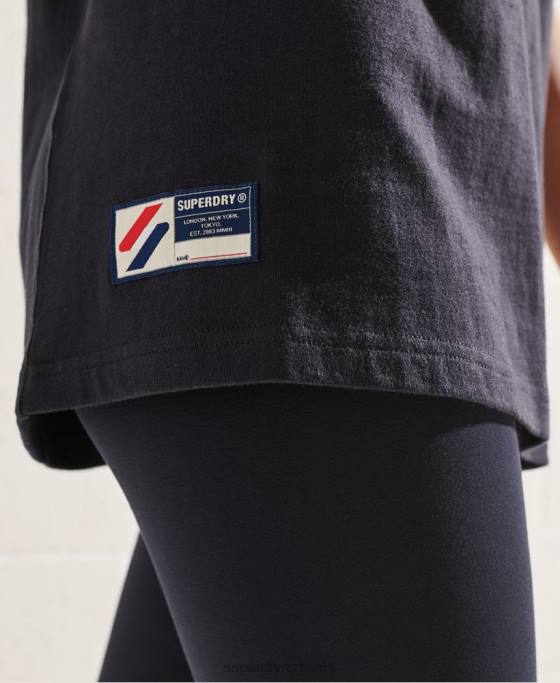 Superdry tricou mono arc varsity îmbrăcăminte marina femei JX0Z6299