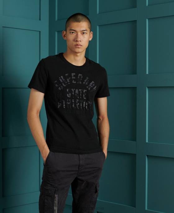 Superdry tricou negru îmbrăcăminte negru bărbați JX0Z4964