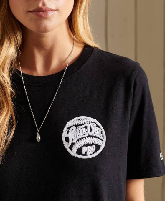 Superdry tricou negru îmbrăcăminte negru femei JX0Z6274