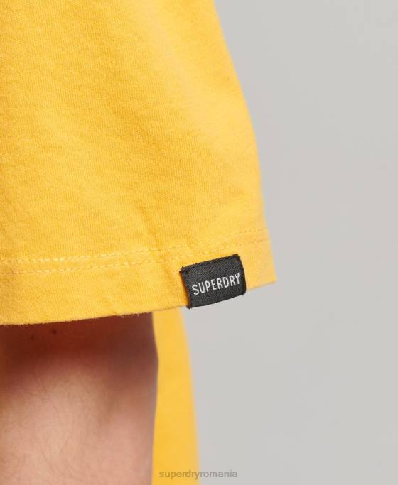 Superdry tricou popular nomade îmbrăcăminte galben femei JX0Z2664