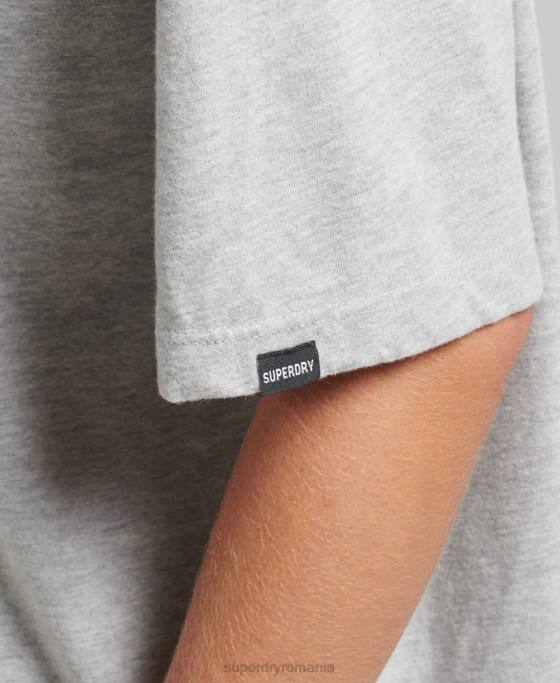 Superdry tricou popular nomade îmbrăcăminte gri femei JX0Z2838