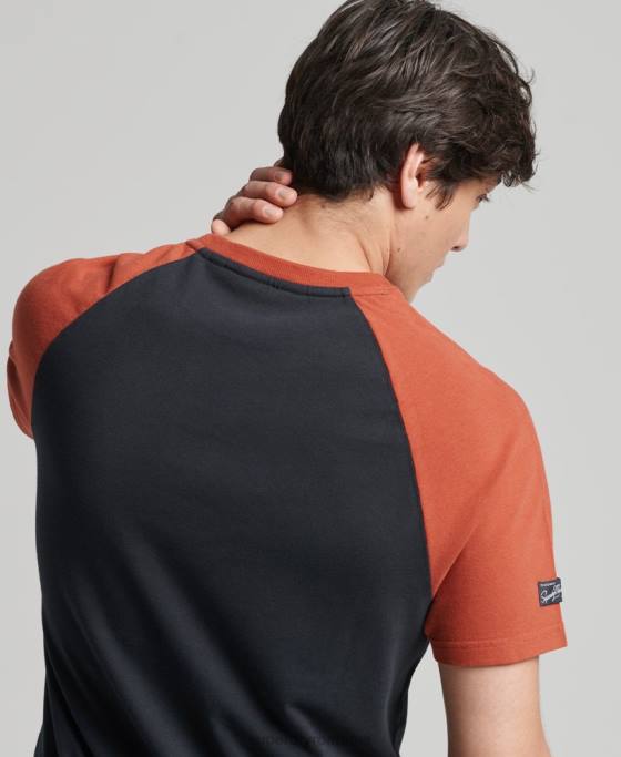 Superdry tricou raglan cu logo core îmbrăcăminte marina bărbați JX0Z4842