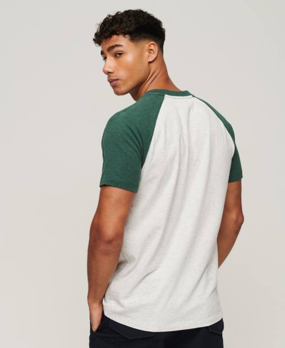 Superdry tricou raglan magazin logo vintage îmbrăcăminte verde bărbați JX0Z51