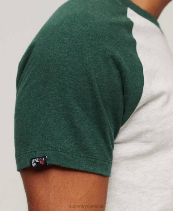 Superdry tricou raglan magazin logo vintage îmbrăcăminte verde bărbați JX0Z51