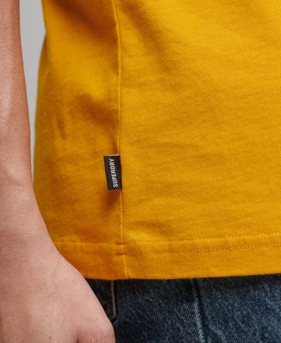 Superdry tricou relaxat vintage din bumbac organic îmbrăcăminte aur bărbați JX0Z4933