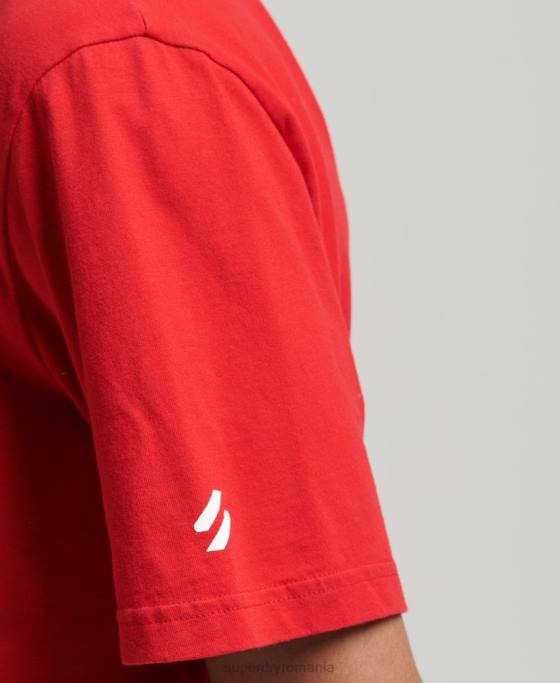 Superdry tricou sport code core îmbrăcăminte roșu bărbați JX0Z4937