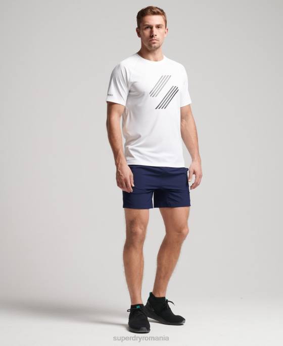 Superdry tricou train active lock up îmbrăcăminte alb bărbați JX0Z1435