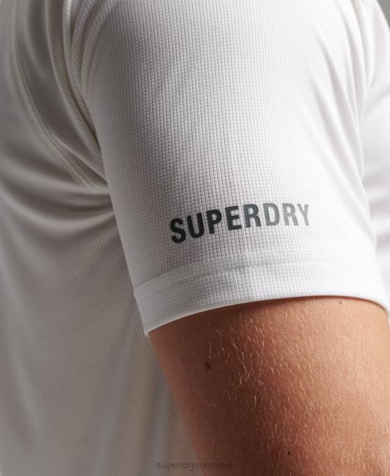 Superdry tricou train active lock up îmbrăcăminte alb bărbați JX0Z1435