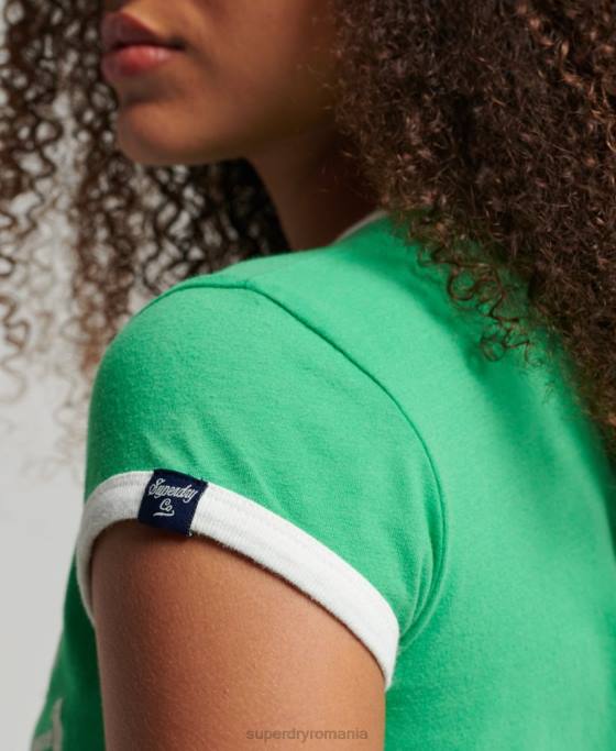 Superdry tricou vintage atletic îmbrăcăminte verde femei JX0Z2187