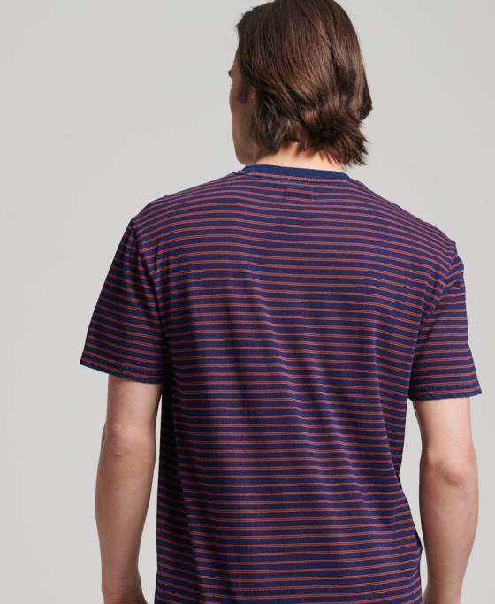 Superdry tricou vintage cu bandă indigo îmbrăcăminte roșu bărbați JX0Z4856