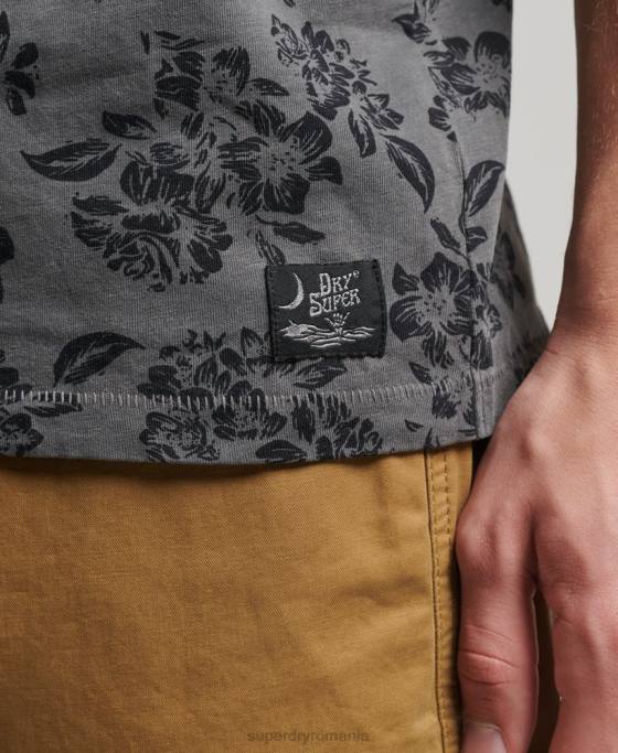 Superdry tricou vintage cu buzunar îmbrăcăminte negru bărbați JX0Z4848