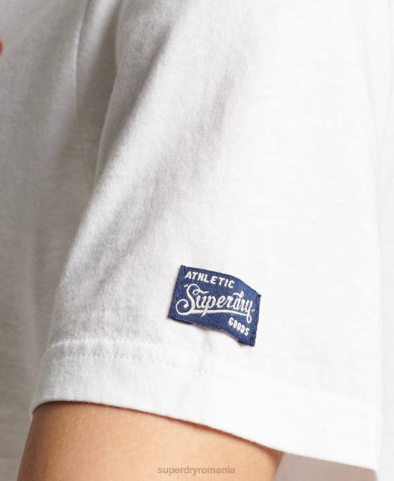 Superdry tricou vintage generația mea îmbrăcăminte alb femei JX0Z2845