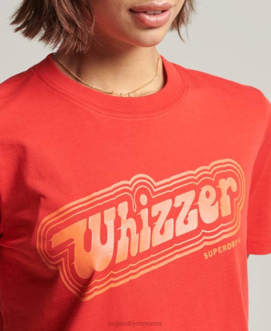 Superdry tricou vintage generația mea îmbrăcăminte roșu femei JX0Z2757
