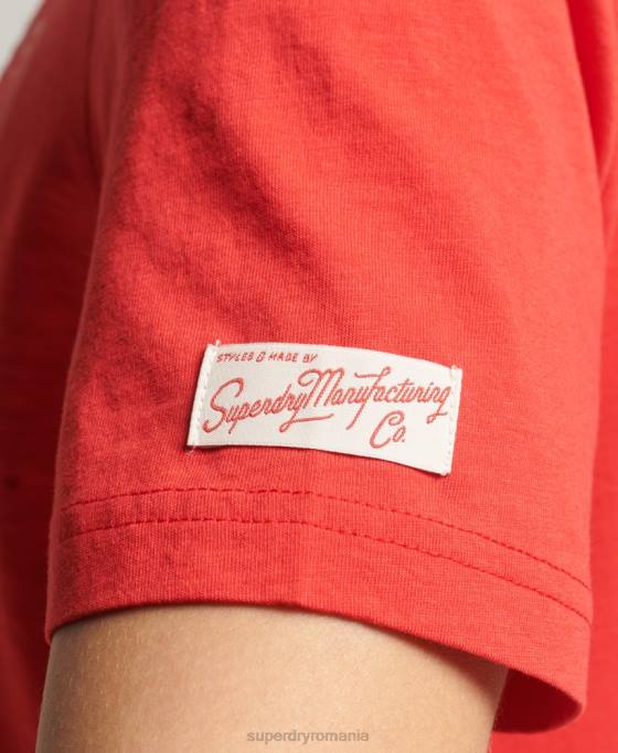 Superdry tricou vintage generația mea îmbrăcăminte roșu femei JX0Z2757
