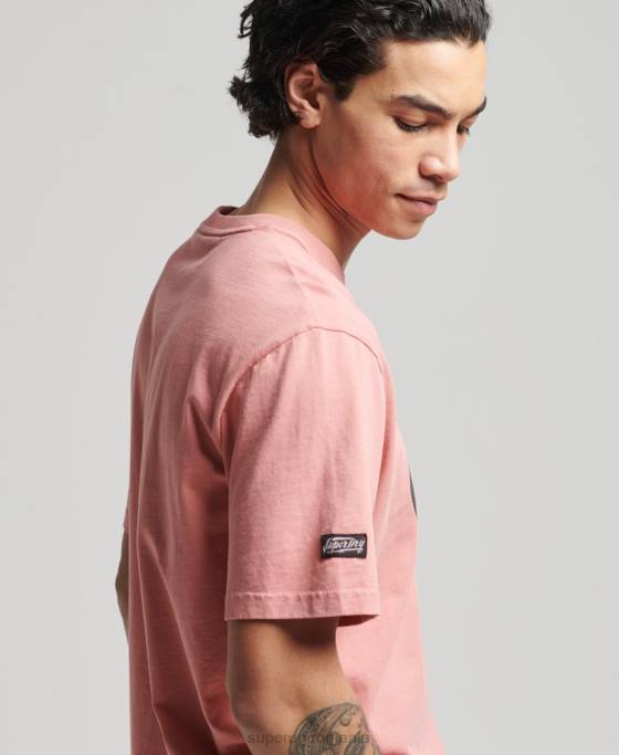 Superdry tricou vintage surfer ranchero îmbrăcăminte roz bărbați JX0Z4854