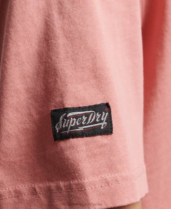 Superdry tricou vintage surfer ranchero îmbrăcăminte roz bărbați JX0Z4854