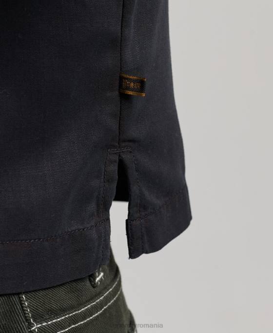 Superdry tricou țesut tencel îmbrăcăminte negru femei JX0Z2774