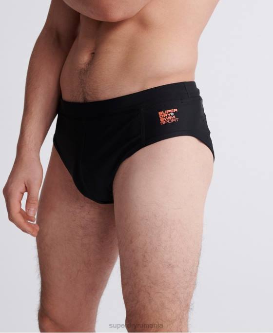 Superdry trunchi de sport de înot îmbrăcăminte negru bărbați JX0Z453