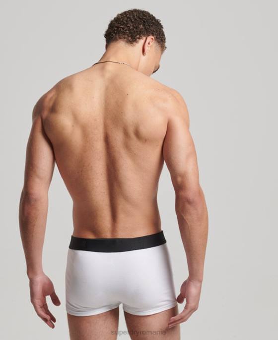 Superdry trunchi din bumbac organic offset pachet dublu îmbrăcăminte negru bărbați JX0Z1776