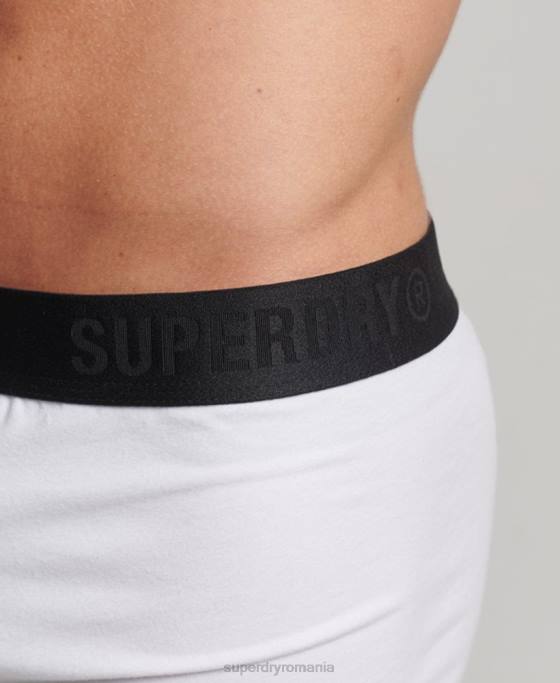 Superdry trunchi din bumbac organic offset pachet dublu îmbrăcăminte negru bărbați JX0Z1776