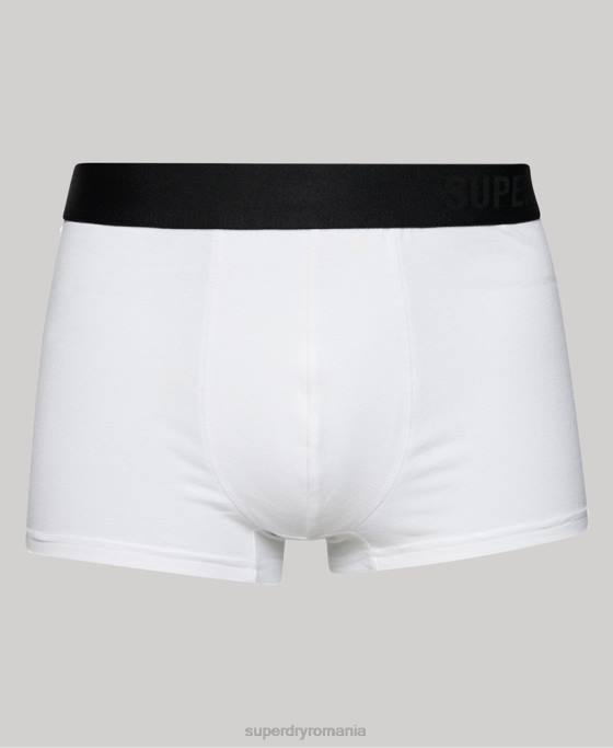 Superdry trunchi din bumbac organic offset pachet dublu îmbrăcăminte negru bărbați JX0Z1776