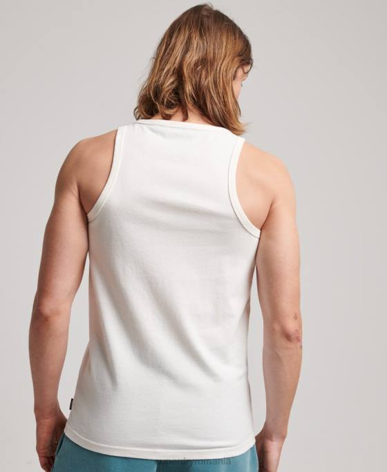 Superdry vesta cali logo vintage îmbrăcăminte alb bărbați JX0Z1491