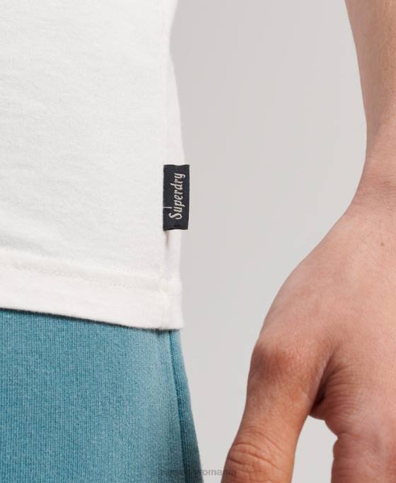 Superdry vesta cali logo vintage îmbrăcăminte alb bărbați JX0Z1491