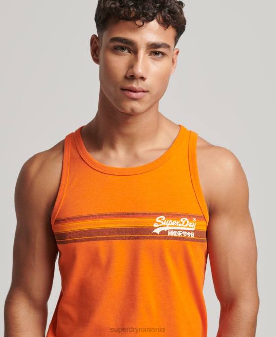 Superdry vesta cali logo vintage îmbrăcăminte portocale bărbați JX0Z1454