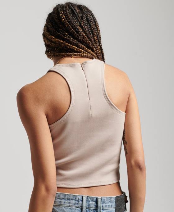 Superdry vesta code tech racer îmbrăcăminte gri deschis femei JX0Z2960