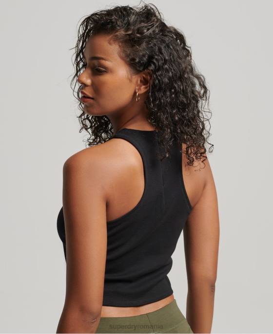 Superdry vesta code tech racer îmbrăcăminte negru femei JX0Z2990