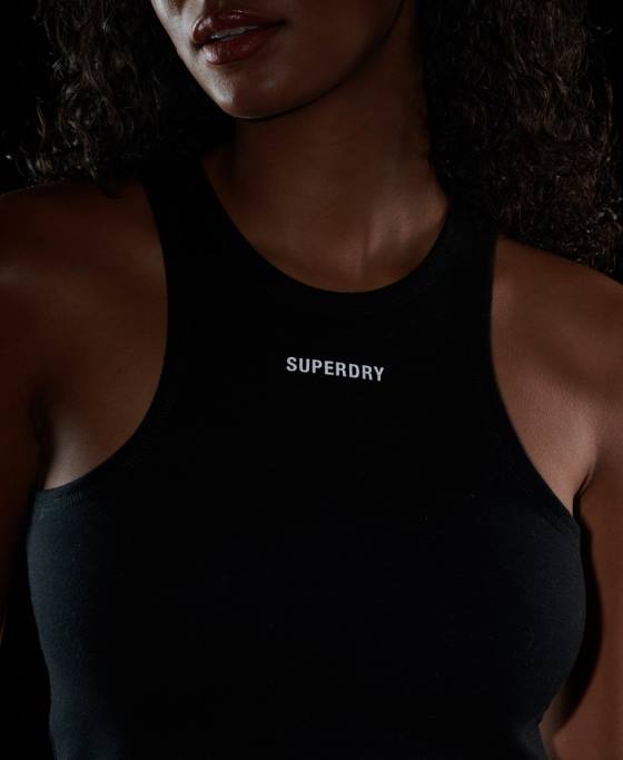 Superdry vesta code tech racer îmbrăcăminte negru femei JX0Z2990