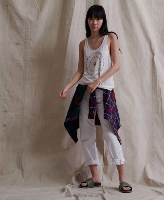 Superdry vesta de in de desert îmbrăcăminte cremă femei JX0Z3083