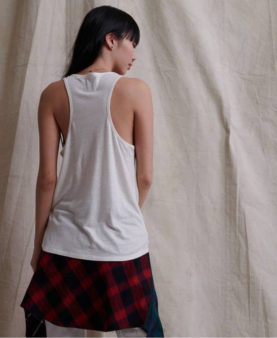 Superdry vesta de in de desert îmbrăcăminte cremă femei JX0Z3083