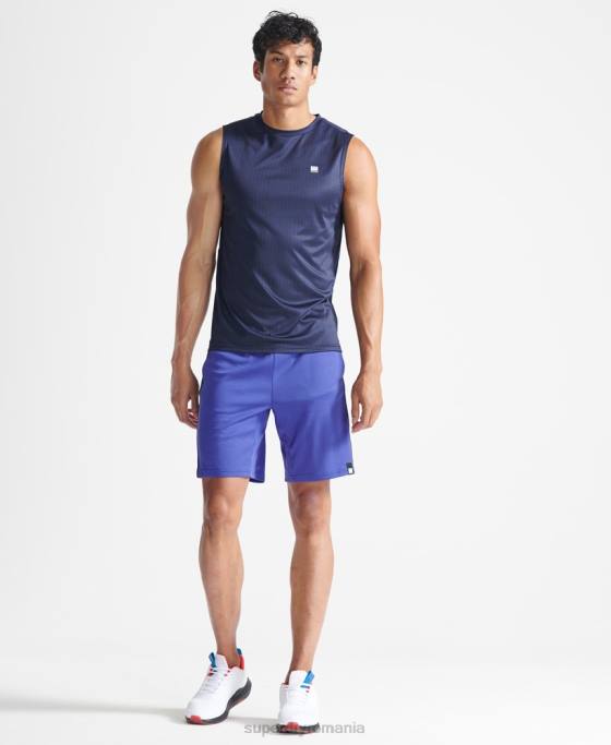 Superdry vesta de tren activ îmbrăcăminte albastru inchis bărbați JX0Z5398