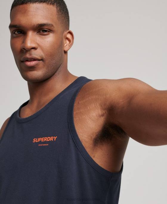Superdry vesta sport code core îmbrăcăminte marina bărbați JX0Z1459