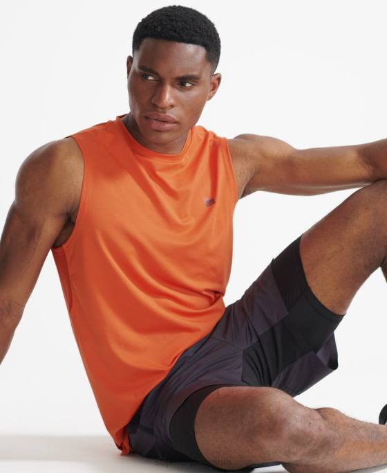 Superdry vesta trena top îmbrăcăminte portocale bărbați JX0Z5390