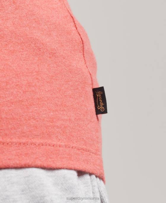 Superdry vestă cu logo vintage îmbrăcăminte coral femei JX0Z2951
