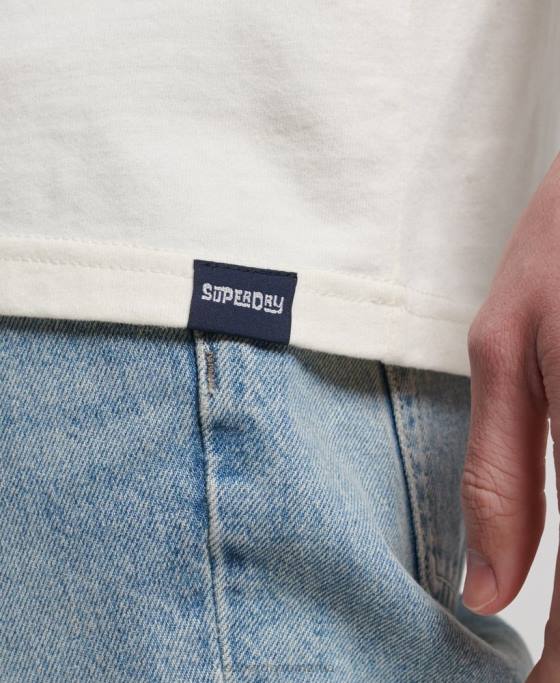 Superdry vestă de surf tribal vintage îmbrăcăminte cremă bărbați JX0Z1478