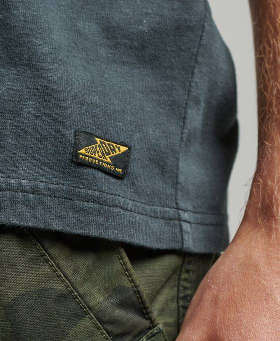 Superdry vestă flyer vintage lo-fi îmbrăcăminte negru bărbați JX0Z9