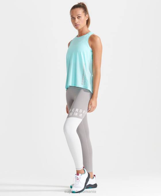 Superdry vestă largi de răcire îmbrăcăminte albastru femei JX0Z4211