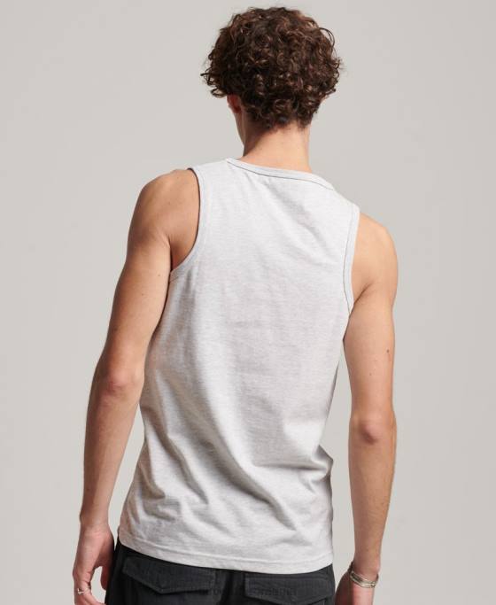 Superdry vestă neon vintage venue îmbrăcăminte gri deschis bărbați JX0Z1473